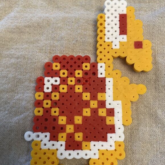 Koopa Troopa Sprite Pixel Art Perler Beads NES Red Retro Art Vintage Mario Bros. - Picture 8 of 9